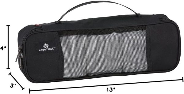 Pack-It Tube Cube - Small Packing Cube for Suitcases with Two-Way Zipper, Quick-Grab Handle, and Mesh Top for Visibility and Breathability, Black - Image 5